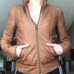 Faux leather jacket